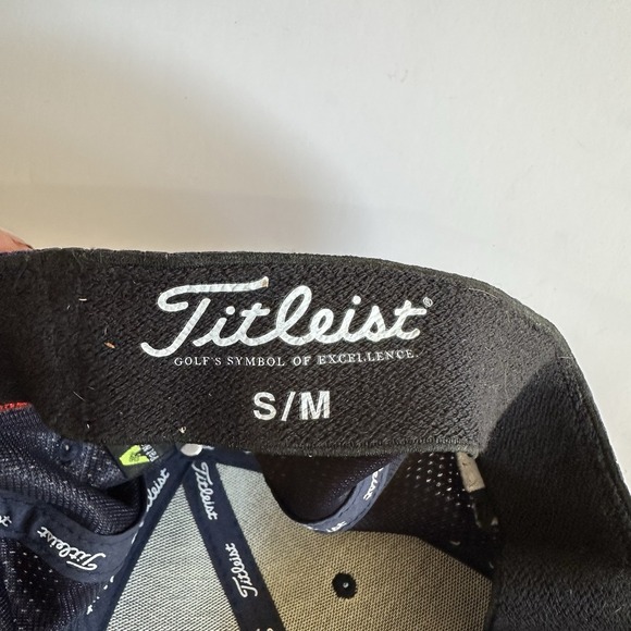 Titleist Golf FJ Footjoy Pro V1 Blue Mesh Back Fitted Hat - Small/Medium - Picture 6 of 6